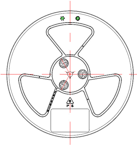 13inch plastic reel-drawing