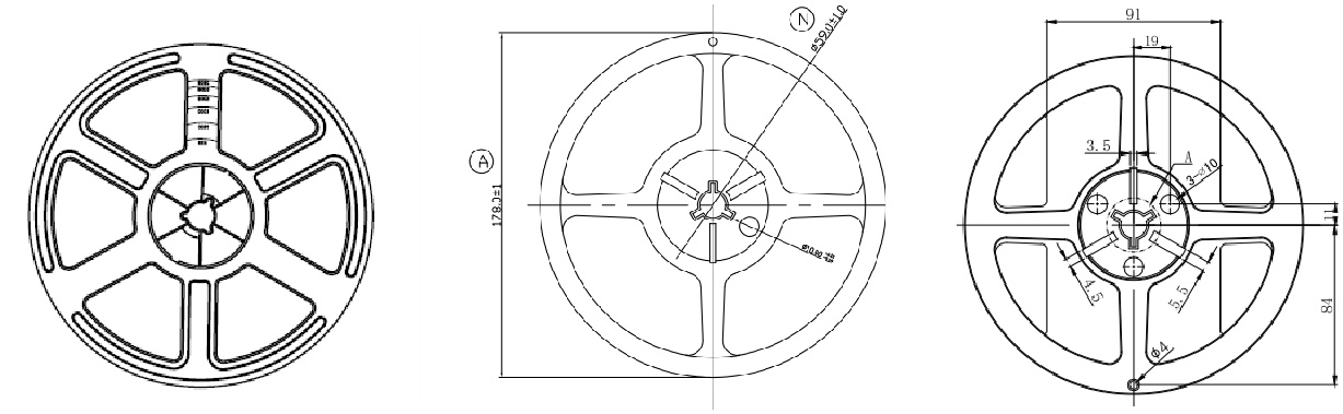 7 inch-plastic-reel-drawing